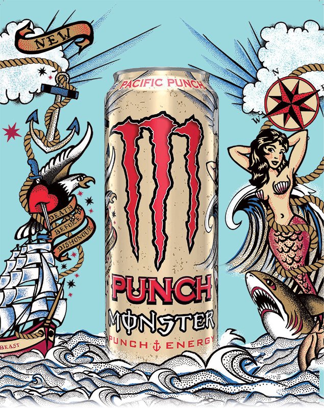 Monster Energy Pacific Punch (EU) - 500ml